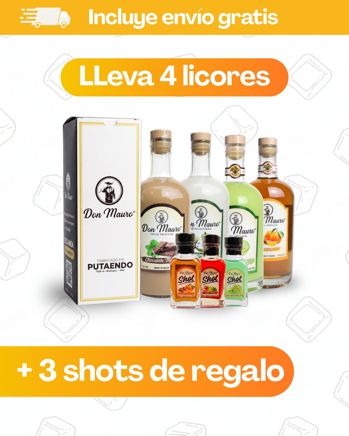 Pack Sobremesa Don Mauro: 4 Sabores Artesanales.
